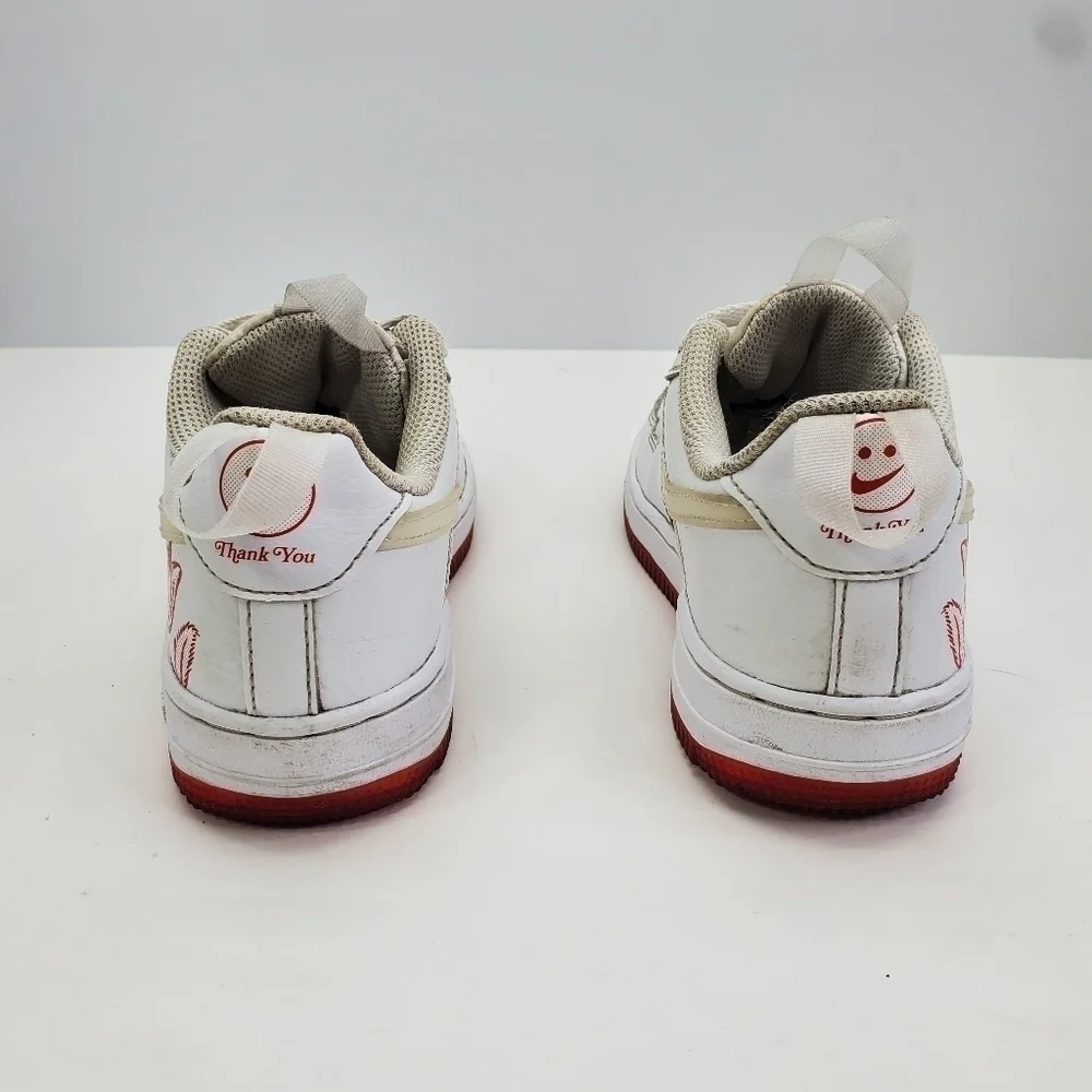 Nike Air Force 1 Bodega Sneakers CN8540-100 Size 13.5C Shoes White Red